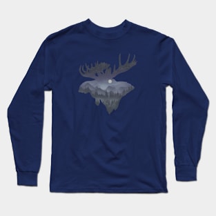 Mountain Moose Long Sleeve T-Shirt